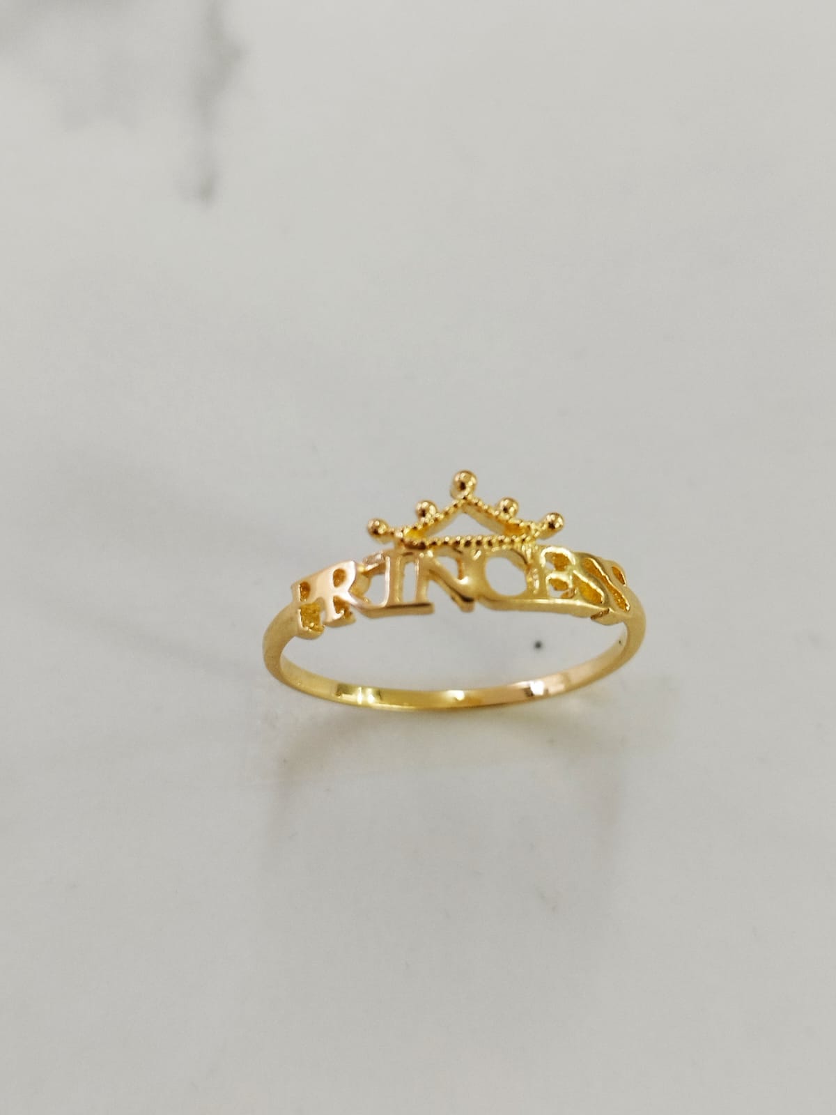 Anillo princess corona T6-1/2 1.2gr ID: 1560