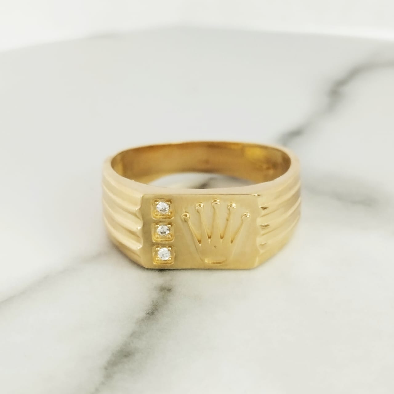 Anillo Corona RX Tres Circones (H) T10 /4.65/gr ID: 2188