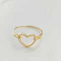 Anillo corazon mate T6 /1.25/gr ID: 2320