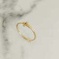 Anillo Cruz Circon Blanco y Verde T5-1/2 /0.7/gr ID: 2321