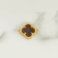Herraje Trebol Cafe Piedra Ojo de Tigre Nal Especial 1.5cm / 1.18/ gr ID: 2060