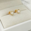 Topo Perla Con Circon Blanco 5mm /1.15/gr ID: 2375