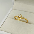 Anillo Solitario Circon Blanco T6-1/2 /1.75/gr ID: 2711