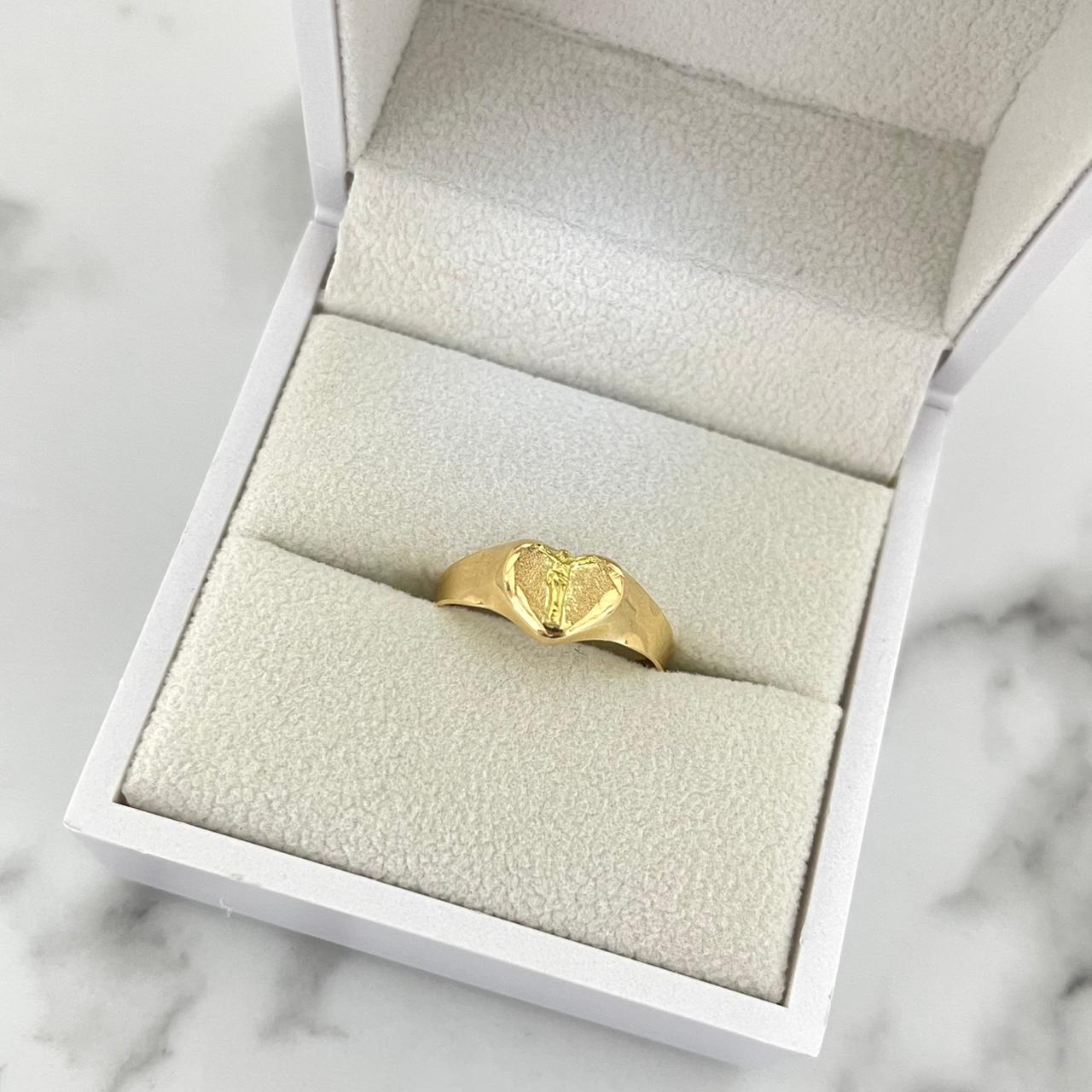 Anillo Corazon Cristo T9 /1.64/gr ID: 3005